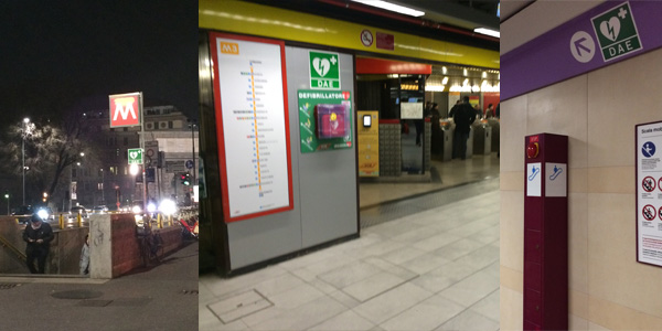 ATM Milano, tutte le 113 stazioni della metropolitana sono cardioprotette