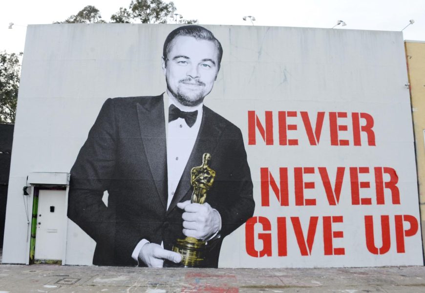 Someone Immortalized Leonardo DiCaprio’s Oscar Win With a Giant Mural