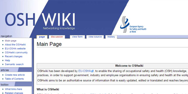 OSHwiki: una piattaforma per collegare la comunità di esperti in sicurezza e salute sul lavoro