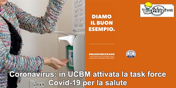 Coronavirus: in UCBM attivata la task force Covid-19 per la salute