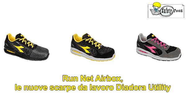 Run Net Airbox, le nuove scarpe da lavoro Diadora Utility